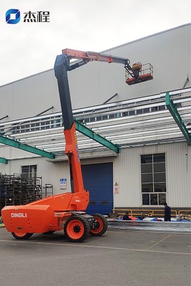 24米曲臂登高车出租应用于厂房建设