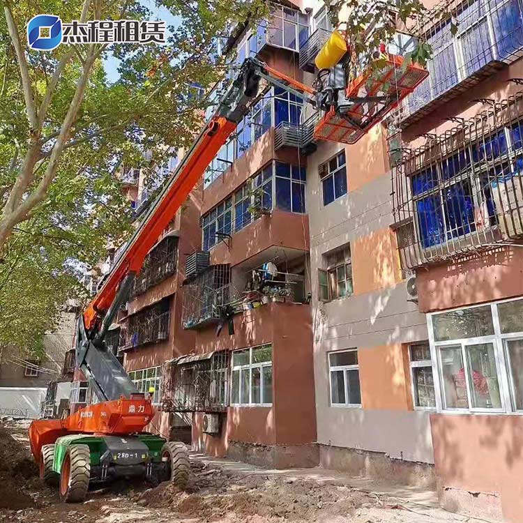 电动直臂高空车出租应用于旧城改造