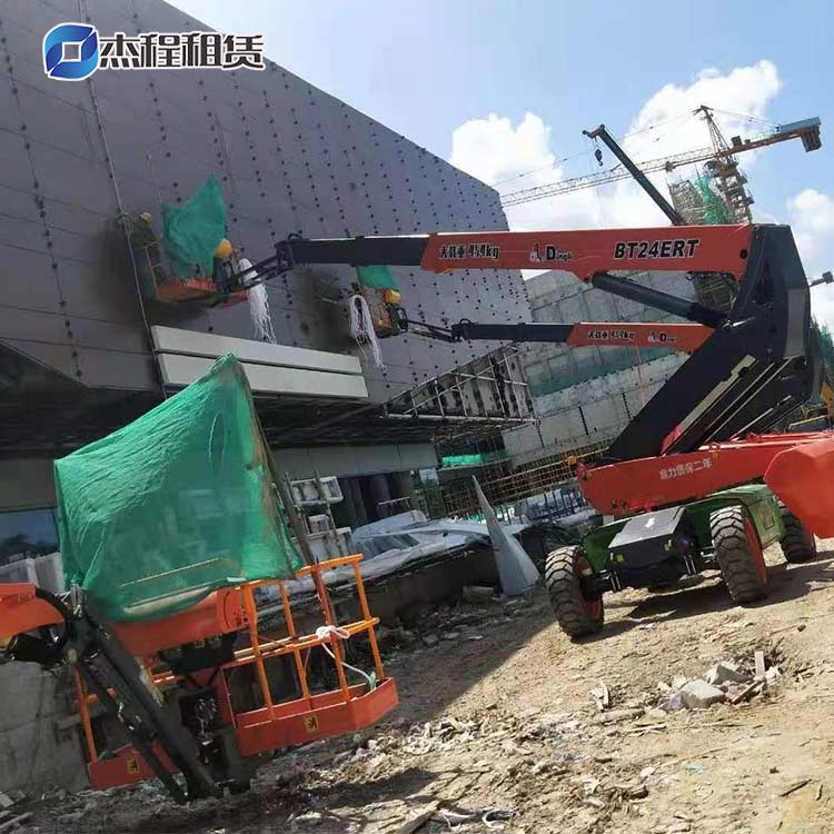 电动直臂高空车出租应用于外墙翻新