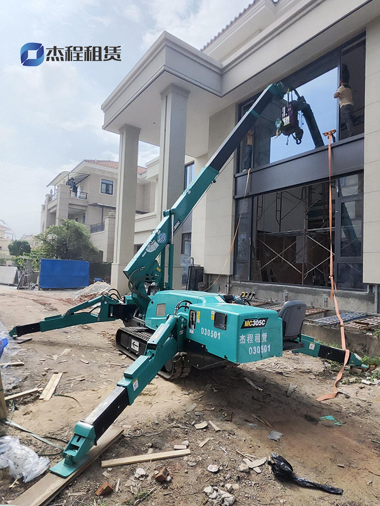 蜘蛛吊出租+电动吸盘吊装玻璃应用案例