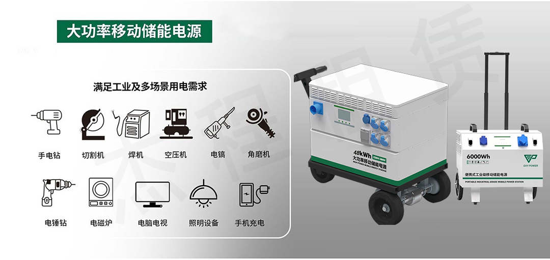 大功率移动电源应用场景